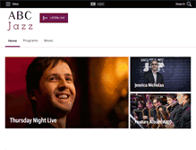 Tablet Screenshot of abcjazz.net.au